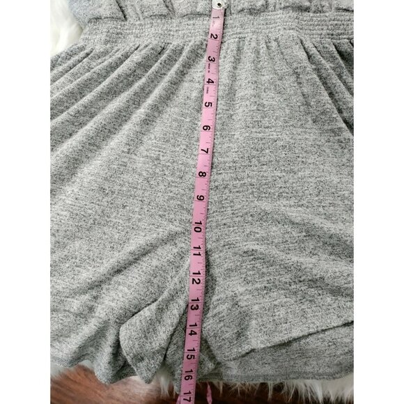 Gap Gray Marled Jersey Knit Halter Casual Romper Shorts Cotton Women's Small - Picture 7 of 9